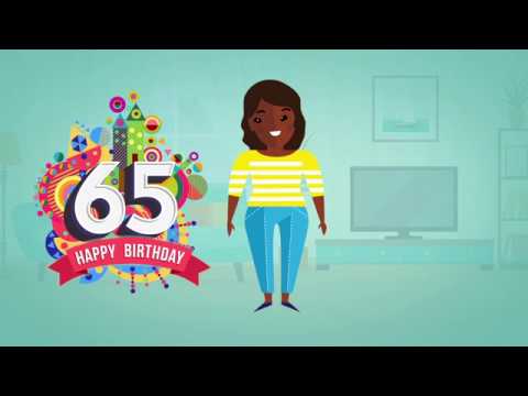 65 happy birthday graphic