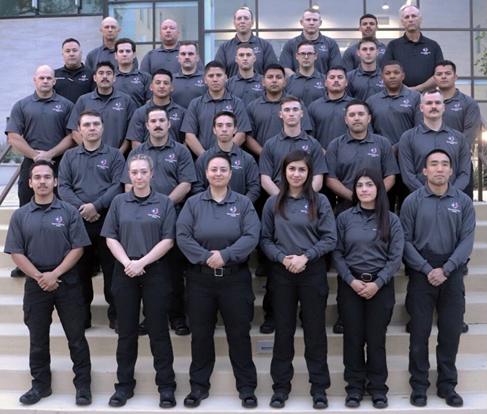 regional law enforcement academy cadets posing
